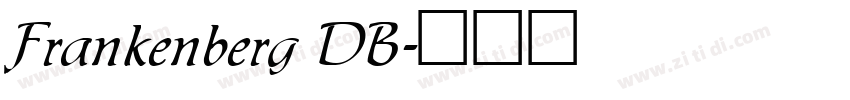 Frankenberg DB字体转换